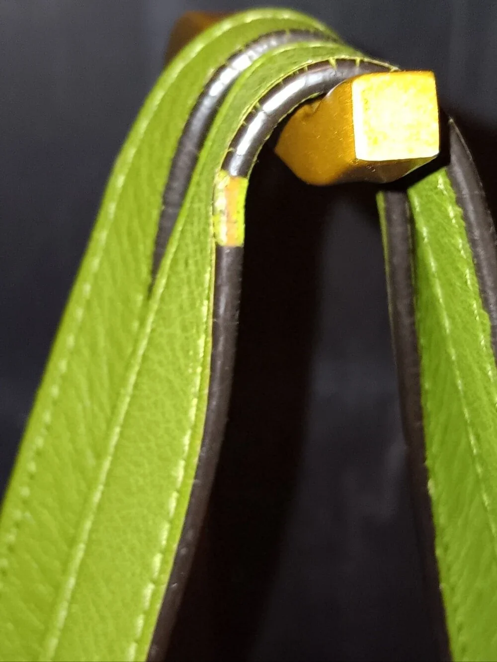 Coach Green Leather Gallery Zip Tote Bag